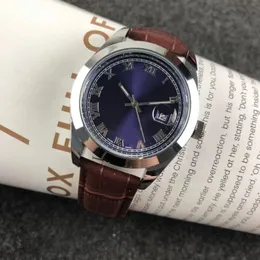 Fashon męskie zegarki dla mężczyzn DATEJUST Luksusowy zegarek najlepsze marka skórzana pasek biznesowy kwarcowy zegarek