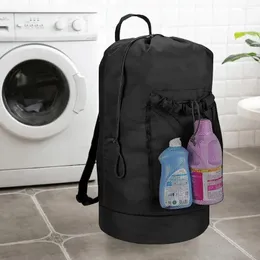 Çamaşır çantaları Kirli giysiler çanta depolama ağır hizmet su geçirmez sırt çantası ayarlanabilir yurt ile yurt seyahati için