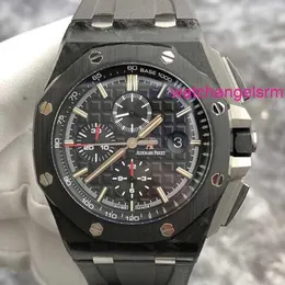 Szwajcarski zegarek na nadgarstek Mens Royal Oak offshore 44 mm Automatyczni mechaniczni dżentelmeni zegarek Sports and Leisure Luxury Watch 26400au.OO.A002CA.01