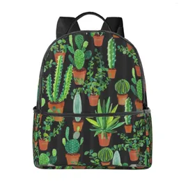 Zaino Kaktus Cactus Grande Capacità Quaderno Scolastico Moda Impermeabile Regolabile da Viaggio Sportivo