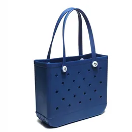 Eva Beach Bag Tasarımcı Bogg Çanta Organizatör PVC Omuz Plaj Sepet Çantaları Tote Plastik Çapraz Vücut Debriyaj Stok Lage Seyahat Çantaları Büyük Kapak 6722