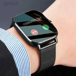 Wristwatches 2024 New Bluetooth Answer Call Smart Watch Men 1.69 Full Touch Dial Call Pitness Tracker IP67 Waterproof Smartwatch Man Women 24329