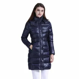 サンテロン冬のLGパーカーフード付きの厚い風に耐える暖かいパフジャケットと女性用の暖かいパフジャケット