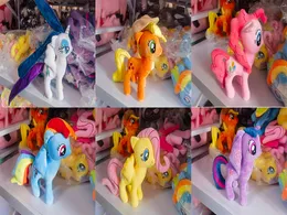 Factory wholesale 5 styles 20cm unicorn pony plush toys animation film and television pony peripheral dolls children's gifts