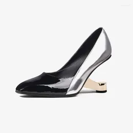 Kleidschuhe Phoentin Designer Square Toe High Heel Pumps Slip On Professional Social Office Schuhe Sommer FT3340
