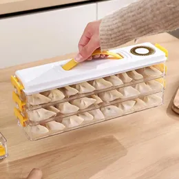 Bottiglie di stoccaggio Contenitore per gnocchi Frigorifero Dispensa Organizzatore Capacità Scatola multistrato Alimenti per la conservazione della freschezza