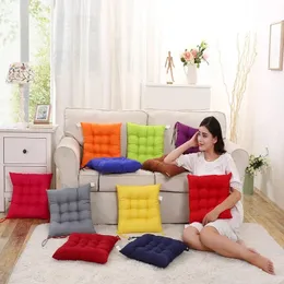Квадратные подушки на табурет, жемчужный хлопок, офисный компьютерный стул, защитный коврик, мультяшная подушка для сиденья, подушка для ягодиц, спинка, подушка