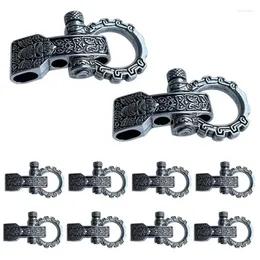 Casual Shoes Paracord Buckles Bow Clasps Screw Pin Anchor Shackle Adjustable Shackles For Bracelet Belt 10 PCS