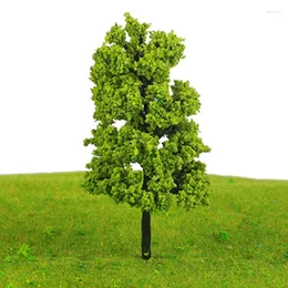 Decorazioni da giardino 10 pezzi 11 cm alberi modello parco all'aperto treno ferroviario scenario architettonico paesaggio tavolo di sabbia fai da te costruire giocattoli