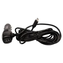 2024 3.5meter 5V 2.1A Curved Mini USB Car Charger with 1 USB Port for Car DVR Camera GPS Video Recorder, Input DC 8V-36Vfor GPS video recorder