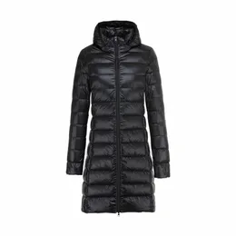 Frauen Winter Daunenjacke 6 Farben Plus Größe 5XL 6XL 7XL Frauen Lg Slim Fit Kapuze Warme Ultra Leichte Packbare Puffer Jacke d92P #