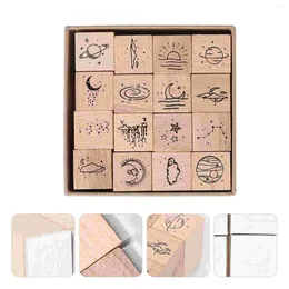 Bottiglie di stoccaggio Sigillo Fai da te Timbro per conti a mano Stamper per bambini Manuale per bambini Scrapbook Strumento artigianale in legno Francobolli multifunzione