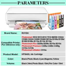 QSYRAINBOW Ink Cartridges for HP 364 XL Deskjet 3522 3070a 3520 Photosmart 5522 7510 5520 5510 5520 6510 6520 7510 7520 printer