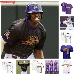 College East Carolina 26 Tyler Bradt 32 Jaden Winter 19 Merritt Beeker 11 Little Baseball Jersey 13 Charlie Hodges 36 Garrett Saylor Individuell genäht