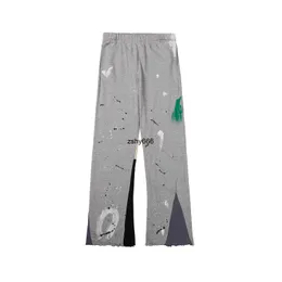 męski projektant vintage los Angeles joggers brespant cargos graffiti print drespants Pantalon Splash Ink Jogger Technlece A04