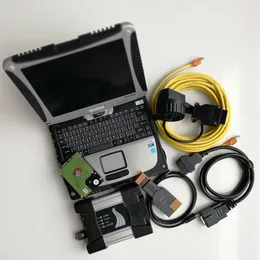 För BMW ICOM Next Auto Diagnostic Programming Tool A2 med dator CF19 4G ToughBook Laptop V06.2024 S // OFT/WARE 1TB HDD