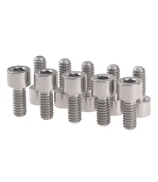 Wanyifa 10Pcs Titanium DIN 912 Hex Socket Cap Head M5 x 10mm Bolt for Bike Bottle Cages1429528