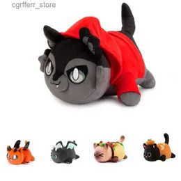 Fyllda plyschdjur Cartoon Cat Plush Toy Pillow 31 Styles Meemeow Härliga fyllda dockor Kawaii Demon Cola Fries Hamburger Mermaid Cat Toys Kids Gift240327