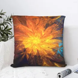 Kissen Solar Flower Throw Case Art Short Plus Bezüge für Zuhause Sofa Stuhl Dekorativer Rucksack