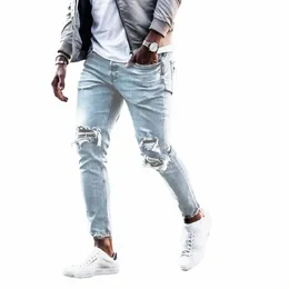 2023 HOT SPRZEDAŻ STYL STYLE STOTY RIBOWANE DINNY DIANS MĘŻCZYZNIE MĘŻCZYZNA SILNE DENNIM PROUSER MENS Casual Slim Fit Denim Spodnie 52en#