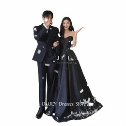 Oloey Simple A Line Satin Satin Satin Satin Wedding Photoo Shoot Dr Sweetheart Floor Length Invinde Dr Formal Party Gowns LG Q97X＃