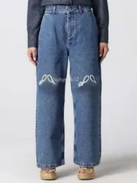 Jeans Womens Designer Legs Fork Tight Capris Trousers Denim Trousers Fleece Warm Slimming Jean Pants Brand Women Clothing Brodery Luxury a