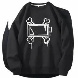 Cinayet dres uzi kapıcı dövüş sweatshirt hoodie büyük boy anime crewneck sweatshirt pullover erkekler artı beden g47n#