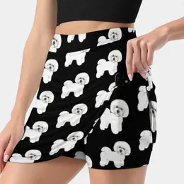 Röcke Bichon Frise Dog Damenrock Sport Skort mit Tasche Mode koreanischer Stil 4XL Welpe