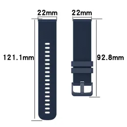 20 22mm rem för Suunto 5 Peak/9 Peak/Suunto 3 Fitness/OnePlus Watch Smartwatch Sport Silicone Replacement Band Armband