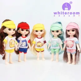 BJD Wink Doll для детей Той -мальчик -девочка кукол 16 см. Аксессуары OB11 13 подвижные голые голые тела