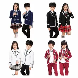 2019 neue FI-Jungen- / Mädchen-Chor-Tanz-Performance-Kleidung Kindergarten-Schuluniformen College-Set A 530 Q2xs #