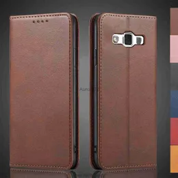 携帯電話のケースSamsung Galaxy A5 2015 A500F Holster Flip Cover Wallet Bags Fundas Coque YQ240330の磁気引力革ケース