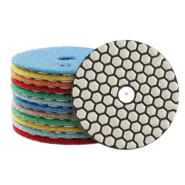 1pc Diamond Dry Polishing Pad 50-3000 Grit Sanding Disc for polishing marble granite glass grinding Flexible Abrasive Tool