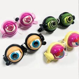 Crazy Eyes Children New Strange Creative Creative Tricky Glaces Toys False Big Eyes Party Props che lampeggiava per occhiali carini regali per le vacanze