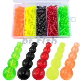 Tools 250pcs Fishing Stacked Beads for Inline Spinner Spinnerbait Walleye Rig Plastic Bead Freshwater Bass Trout Crappies Perch