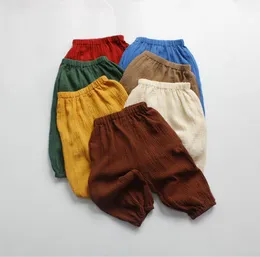 FMFS US UK Australien Musselin-Hose für Kinder, Sommer, solide Mode, Hose, Frühling, Leinen, Unisex, Kinder, Mädchen, Hose1496154