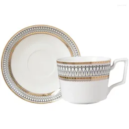 Кружки высокого класса, изысканные маленькие роскошные легкие керамические высококачественные чашки для послеобеденного чая, набор кофейных чашек