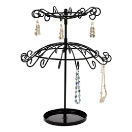 Exibição de jóias stand stand flor guarda -chuva de jóias pingente brigos de colar de colar de colar para o suporte para suporte para suporte de armazenamento stand1.Organizador do suporte para exibição de jóias