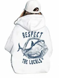 protect Our Oceans Respect the Local Print Women Hoodie Sweatshirts Pocket Plus Size Women's Clothing Cott Top Trend Clothes H9rN#