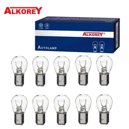 Alkorey 10 PCS S25 P21W P21/5W BAY15D BA15S 1156 1157 12V 21W 12V 21/5Wカーハロゲンターンシングライトリバースランプ停止電球