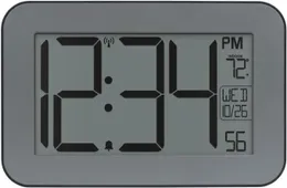 Atom-Digitaluhr mit Innentemperatur und Kalender