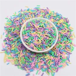 Colourful Mix Cylindrical Polymer Clay Slices Sprinkles for Slime Filling Clay DIY Crystal Crafts Tiny plastic klei Accessory