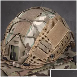 Capacetes de ciclismo Rápido Capacete Tático Er Exército Combate Paintball Militar Caça Wargame Engrenagem Acessórios Drop Delivery Dhjgv