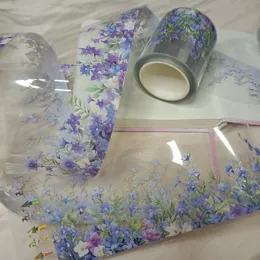 Hediye Sargısı 5m Çiçek Washi Pet Tape Kızlar Scrapbooking Malzemeleri Vintage İnsanlar Çıkartmaları Maskeleme Bitki Diy Diary Dekorasyon