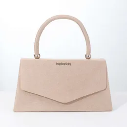 Designer Luxury fashion Diamond Clutch Bags New minimalist velvet soft handle square bag fashionable solid color womens handbag single shoulder diagonal cross bag