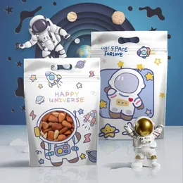 50 Stück/Packung 23,5 x 15,5 cm vertikaler niedlicher Cartoon-Snack-Druckverschlussbeutel für Lebensmittel, Kekse, Süßigkeiten, Verpackungsbeutel, Snack-Reißverschluss-Verschlussbeutel 240322