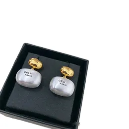 Pearl Dangle Earrings مصممي المجوهرات مصممين للسيدات للمرأة عتيقة الذهب المطلي عالي الجودة الأقراط في يوم عيد الميلاد الشخصية هدايا ZH209 E4