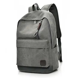 DIDA BEAR 2023 Women Men Canvas Backpacks Large School Bags For Teenager Boys Girls Travel Laptop Backbag Mochila Rucksack Grey
