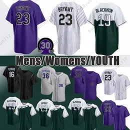 Colorado Kris Bryant Baseball Jersey Ryan McMahon Jurickson Profar Ezequiel Tovar Elias Diaz Charlie Blackmon Randal Grichuk Harold Castro ROCKIES Brenton Doy