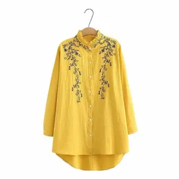 150 كجم بالإضافة إلى حجم الربيع الصيف المطرز Lotus Leaf Twlar Frt Shirt Lg Shirt Bust 150cm 5xl 6xl 7xl 8xl 9xl 3 Colors S1gw#